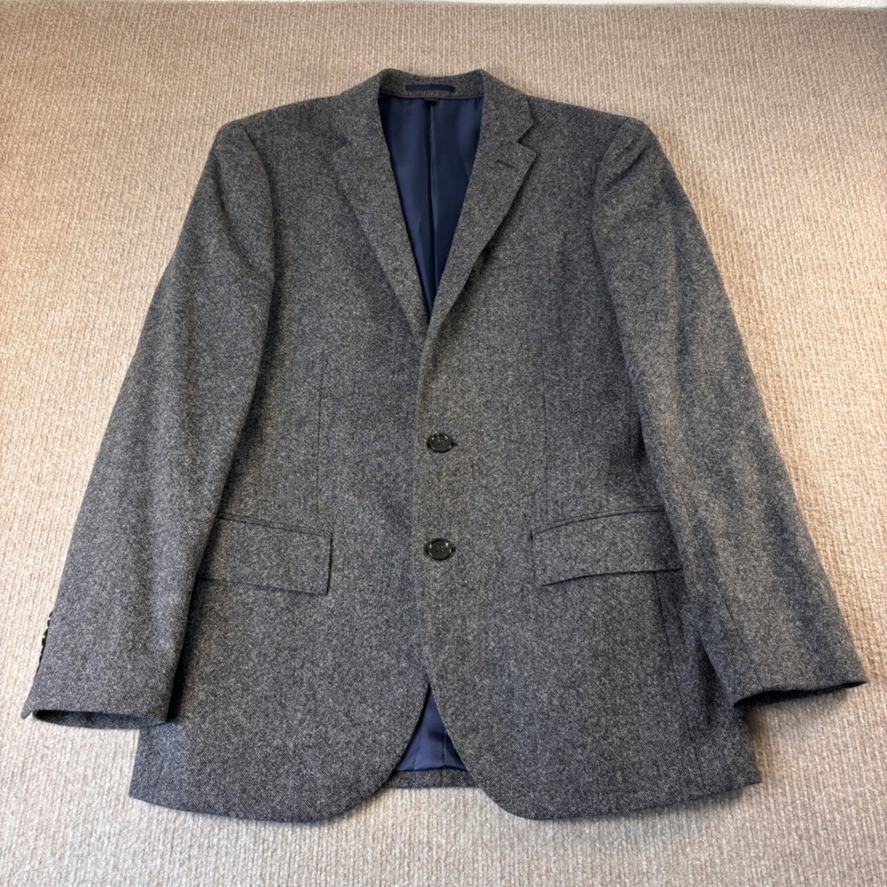 J.Crew Gray Wool Tweed Ludlow x British Moon Blazer Men's Size 36S EUC